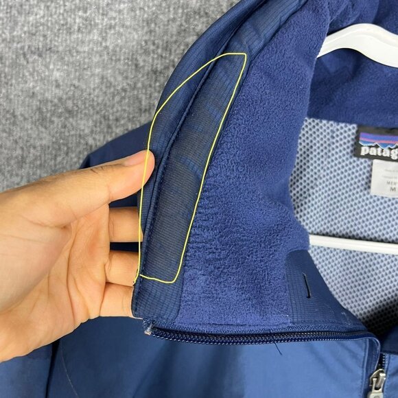 Patagonia blue Full zip pockets Jacket Size M Mesh Lined - Picture 6 of 10